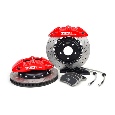 kopen 4 zuiger klem met 330*28 schijf Tei Racing Brake Kit Voor 2019 Jaar 17 inch Car Rim Honda Civic online vervaardiging