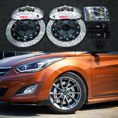 kopen 4 Kolven Racing Caliper Hyudnai grote remset 355 * 32 MM High Carbon Disc Racing En remkussels voor ELANTRA 18 inch Rim online vervaardiging