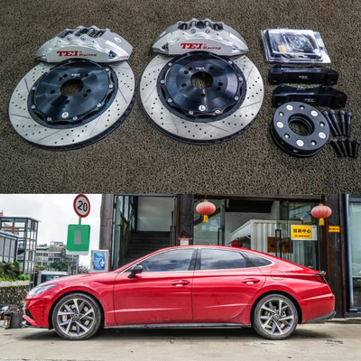 kopen 6 Kolven Racing Caliper Brake Kit Met 355 * 32 MM High Carbon Disc Racing En Brake Pads Voor Hyudnai Santana 18 Inch Rim online vervaardiging