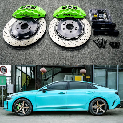 kopen 6 Piston Racing Caliper Brake Kit met 355*32 MM High Carbon Disc Racing And Brake Pads voor Kia ALL NEW K5 18 inch Rim online vervaardiging