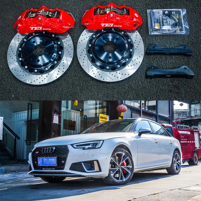 kopen Voor Audi Big Brake Kit voor A4 B9 18 inch 6 Piston Caliper Brake Kit met 355 * 32 mm rotor online vervaardiging