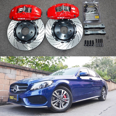 kopen C-klasse W205 Mercedes Big Brake Kit 17 Inch Car Rim Front 4 Piston Brake Kit Auto Brake System online vervaardiging