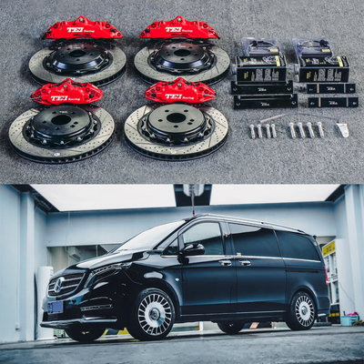 kopen Aluminium Mercedes Big Brake Kit Vito 19 Inch Car Rim Voor 6 zuiger en Achter 4 zuiger Caliper Brake Kit online vervaardiging