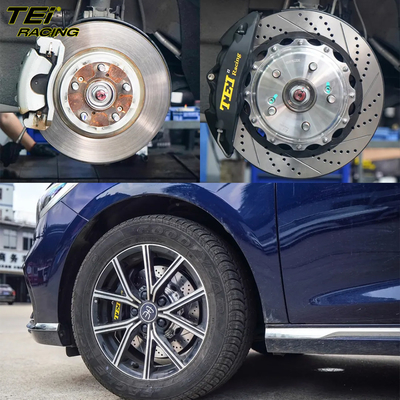 kopen Front Big Brake Kit 4 zuiger klem met 330x28mm rotor BBK auto rem systeem Voor BYD SONG MAX 17 inch auto velg online vervaardiging
