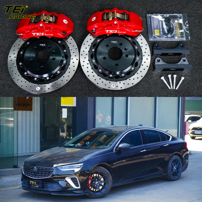 kopen Front Big Brake Kit 4 zuiger klem met 355x28mm rotor BBK auto rem systeem voor Buick Regal 18 inch auto velg online vervaardiging