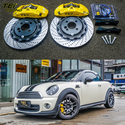 kopen Front Big Brake Kit 4 zuiger klem met 330x28mm rotor BBK auto rem systeem voor MINI Cooper 17 inch auto velg online vervaardiging