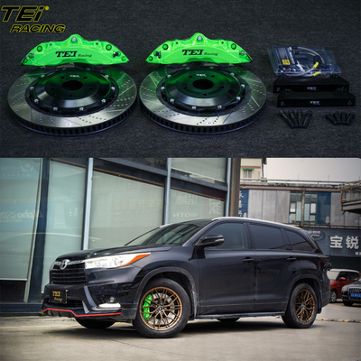 kopen Front Big Brake Kit 6 zuiger klem met 378x32mm rotor BBK auto rem systeem voor Toyota Highlander 19 inch auto velg online vervaardiging