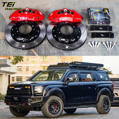 kopen Front Big Brake Kit 4 zuiger klem met 330x28mm rotor BBK automatisch remsysteem voor HAVAL H5 17 inch auto velg online vervaardiging