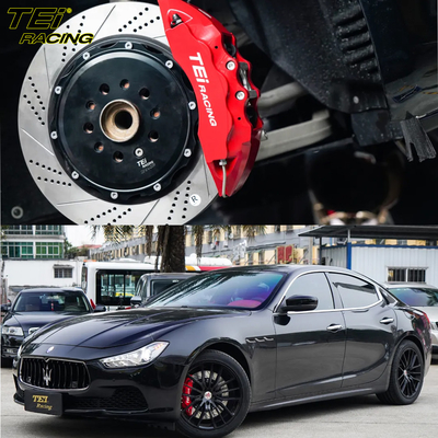 kopen Voorste Big Brake Kit 6 zuiger kaliber met 378x32mm rotor BBK auto rem systeem voor Maserati Ghibli 19 inch auto velg online vervaardiging