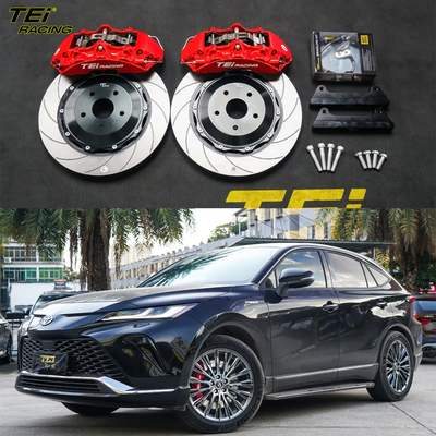 kopen Voorste Big Brake Kit 6 zuiger kaliber met 378x32mm rotor BBK auto rem systeem voor Toyota Venza 20 inch auto velg online vervaardiging