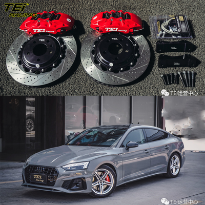 kopen Voorste grote rem kit 6 zuiger klem met 355x32mm rotor BBK auto rem systeem voor Audi A5 18 inch auto velg online vervaardiging
