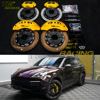 kopen BBK Front 10pot Caliper 420*36mm Rotor En Achter 4pot Caliper 380mm Rotor BBK Auto Brake System Voor Porsche Cayenne 22rim online vervaardiging