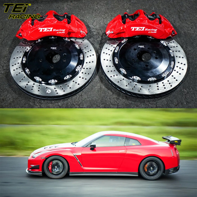 kopen Voorste Big Brake Kit 6 zuiger klem met 405x34mm rotor BBK auto rem systeem voor Nissan GTR 20 inch auto velg online vervaardiging