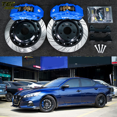 kopen Front Big Brake Kit 4 zuiger klem met 355x32mm rotor BBK auto rem systeem voor Nissan Teana 18 inch auto velg online vervaardiging