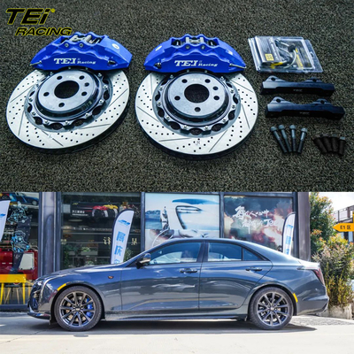 kopen Voorste Big Brake Kit 6 zuiger kaliber met 355 * 32 mm rotor BBK auto rem systeem voor Cadillac CT4 18 inch auto velg online vervaardiging