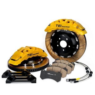 kwaliteit  TEI Racing Ultra-high Strength SR8 8 Pot Monoblock Caliper Big Brake Kit For 20/21/22 Inch Car Rim Fabriek