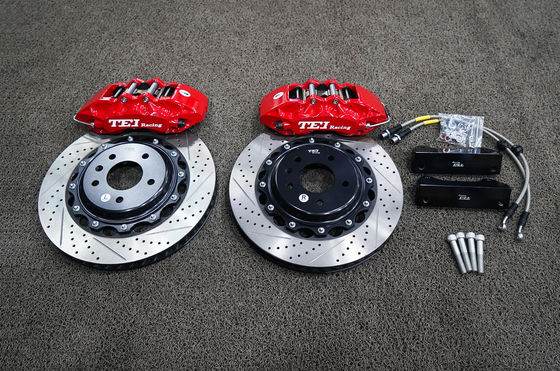 kopen Grote remset voor Cadillac CT4 geïnstalleerd TEI Racing P60S gesmeed 6 zuiger klemmen online vervaardiging