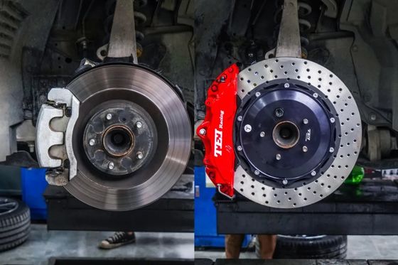 kopen Grote remset gesmeed kaliber met geboorde geventileerde schijf 378x32MM voor Infiniti FX35 FX37 FX45 FX50 Q50 Q50L Q50S 2013-2021 online vervaardiging