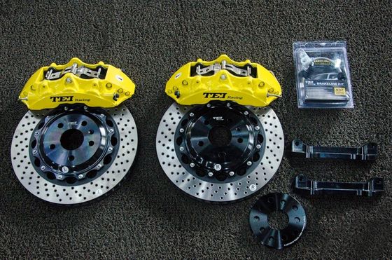 kopen Voorste grote remklem 6 zuiger gesmeed remklem met 355x32mm geboorde schijf rotor Voor AUDI A3 2010-2021 18/19/20