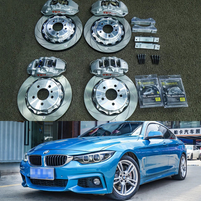 Legering BMW Big Brake Kit Voor 4 Serie 18 Inch Auto Velg Voor En Achter 4 Zuiger Rem Kit Auto Remsysteem
