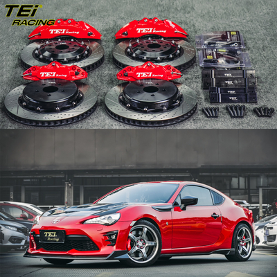 Voorzijde 6 zuiger en achterzijde 4 zuiger kaliber BBK auto rem systeem voor Toyota 86 18 inch velg