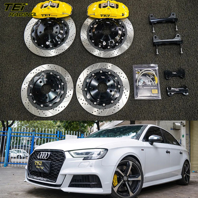 BBK Front 4 Pot Caliper 355x28mm Rotor En Achterste Upgrade 330mm Rotor Big Brake Kit Auto Brake System Voor Audi A3 17 Inch