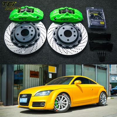 Voorste grote rem kit 4 zuiger klem met 330x28mm rotor BBK auto rem systeem voor Audi TT 17 inch auto velg
