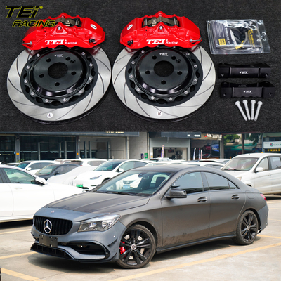 Voorste grote rem kit 4 zuiger klem met 355 * 28 mm rotor BBK auto rem systeem voor Mercedes-Benz CLA 18 inch auto velg