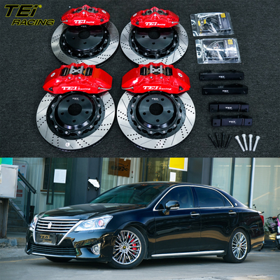 Voorzijde 6 zuiger en achterzijde 4 zuiger kaliber BBK automatisch remsysteem voor TOYOTA Crown 18 inch velg