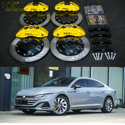 Voorzijde 6 zuiger en achterzijde 4 zuiger kaliber BBK auto rem systeem voor Volkswagen CC 19 inch velg