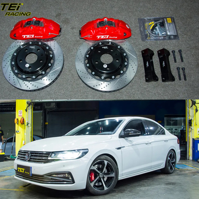 Front Big Brake Kit 4 zuiger klem met 330x28mm BBK rotor auto rem systeem voor Volkswagen Bora 17 inch auto velg