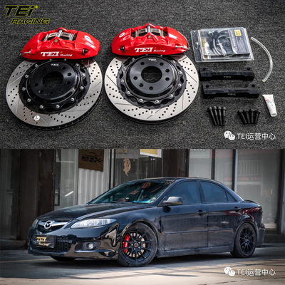 Front Big Brake Kit 4 zuiger klem met 330x28mm rotor BBK auto rem systeem voor Mazda6 17 inch auto velg