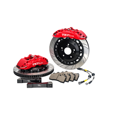 TEIRacing P40NS-R High Performance Remklauw Kit Achter Remblok 4 Zuiger Voor Honda/Cadillac/Toypta/BMW/ VW Voor 17/18 Inch Wiel