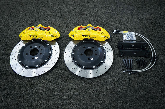 TEI Racing BBK P60NS 6 Zuiger Gesmede twee-stukken Beugelrem Kit For Audi A6 de Voorzijde van het 19 Duimwiel